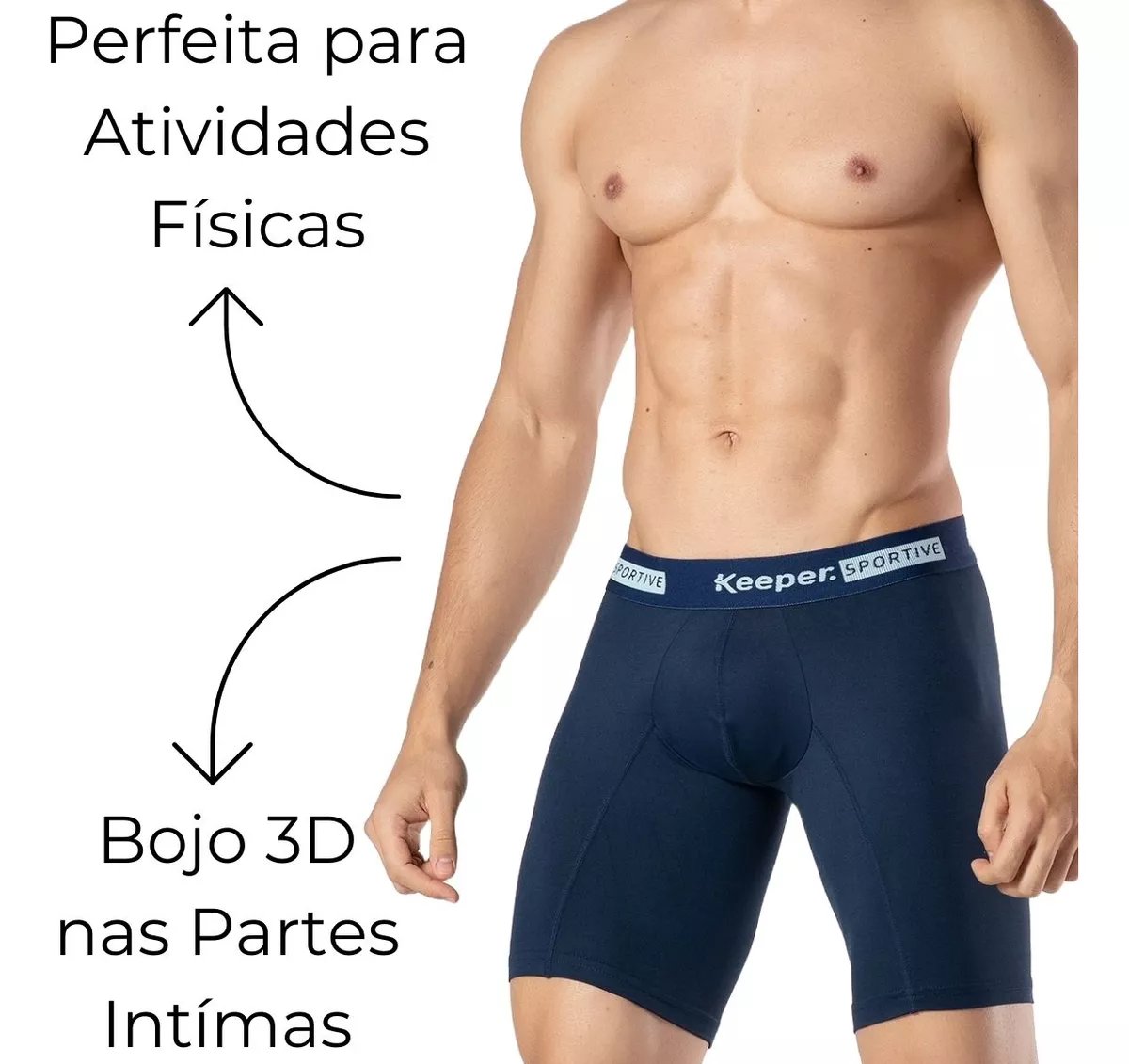 Boxer Microfibra Long Leg Esportiva Keeper 706 - Imagem 5