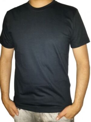 Camiseta Lisa Gola Careca Manga Curta Algodão Penteado 30.1