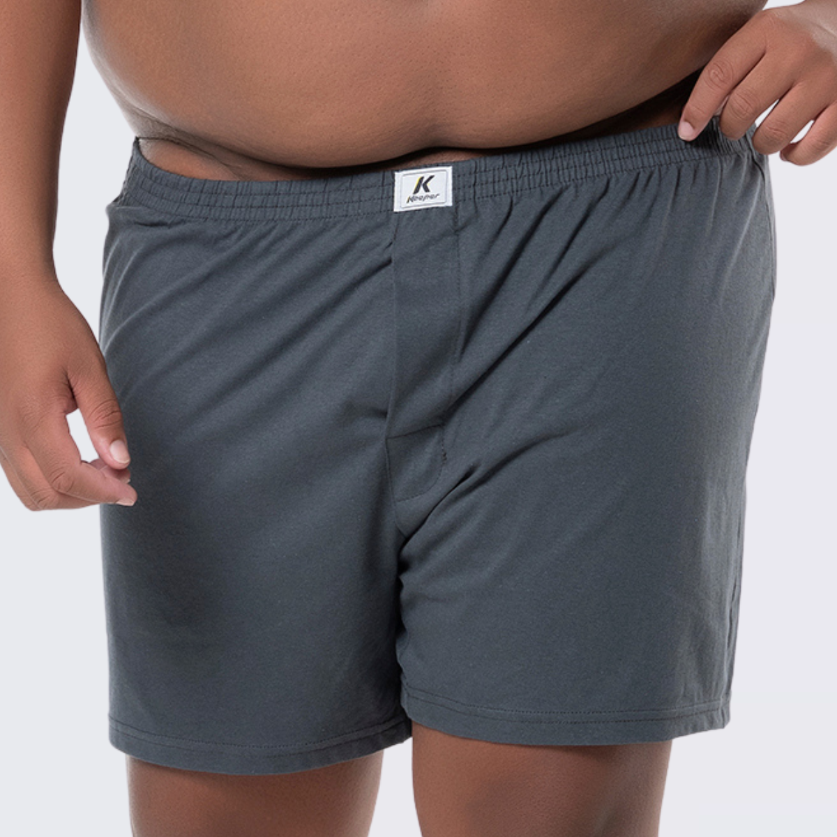 Cueca Plus Size Samba Canção Keeper Algodão Com Abertura - Imagem 2