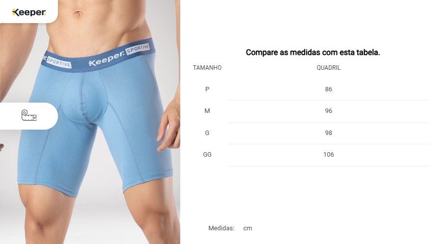 Boxer Microfibra Long Leg Esportiva Keeper 706 - Imagem 8