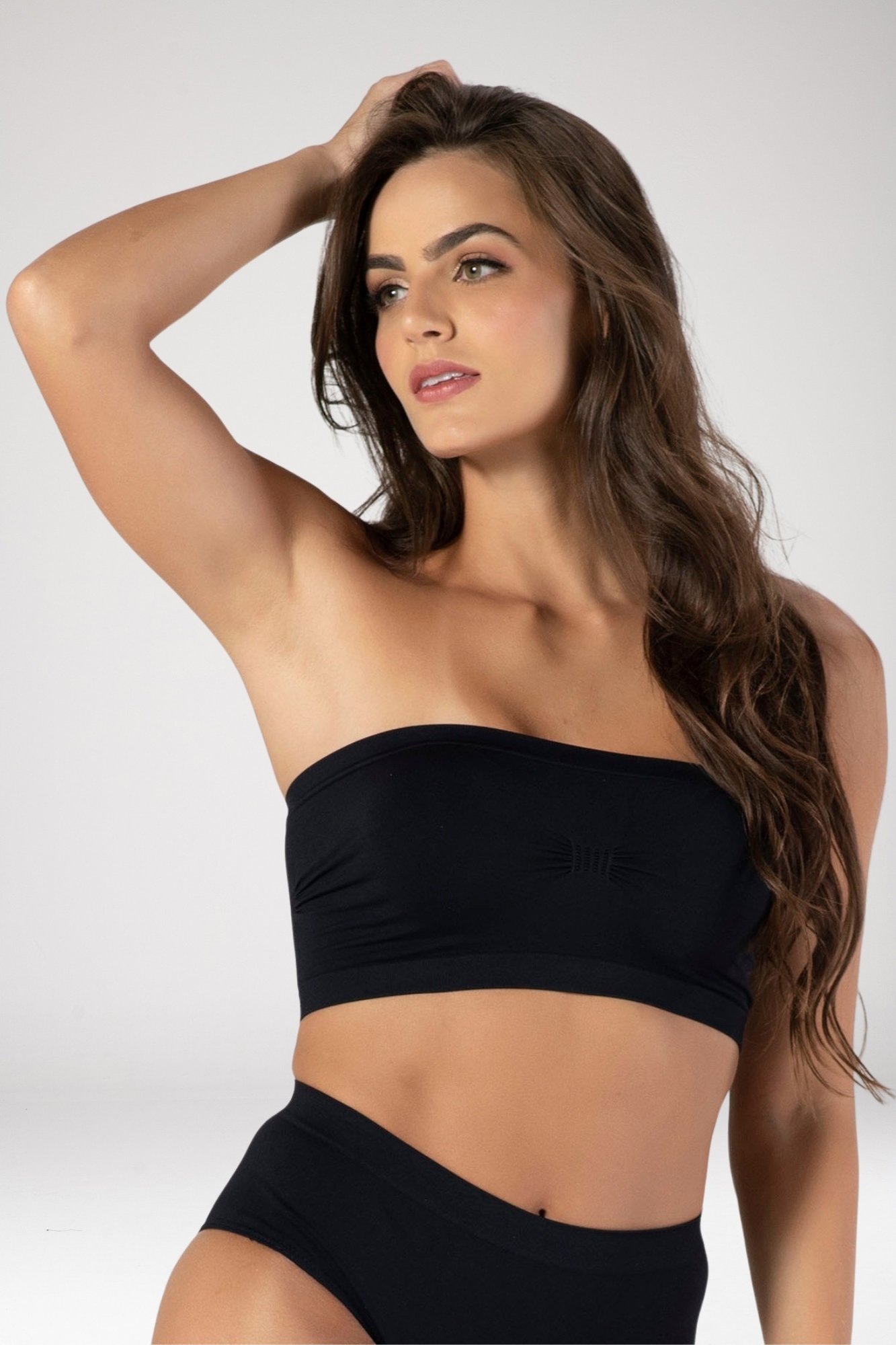 Top Faixa Liso Sem Alça Prático para Academia e Dia a Dia