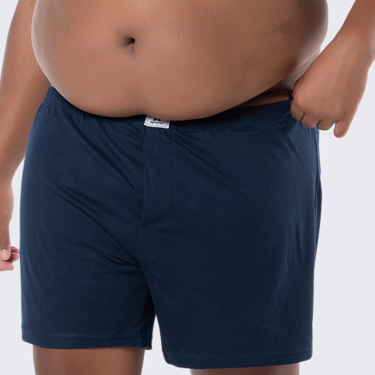 Cueca Plus Size Samba Canção Keeper Algodão Com Abertura - Imagem 3