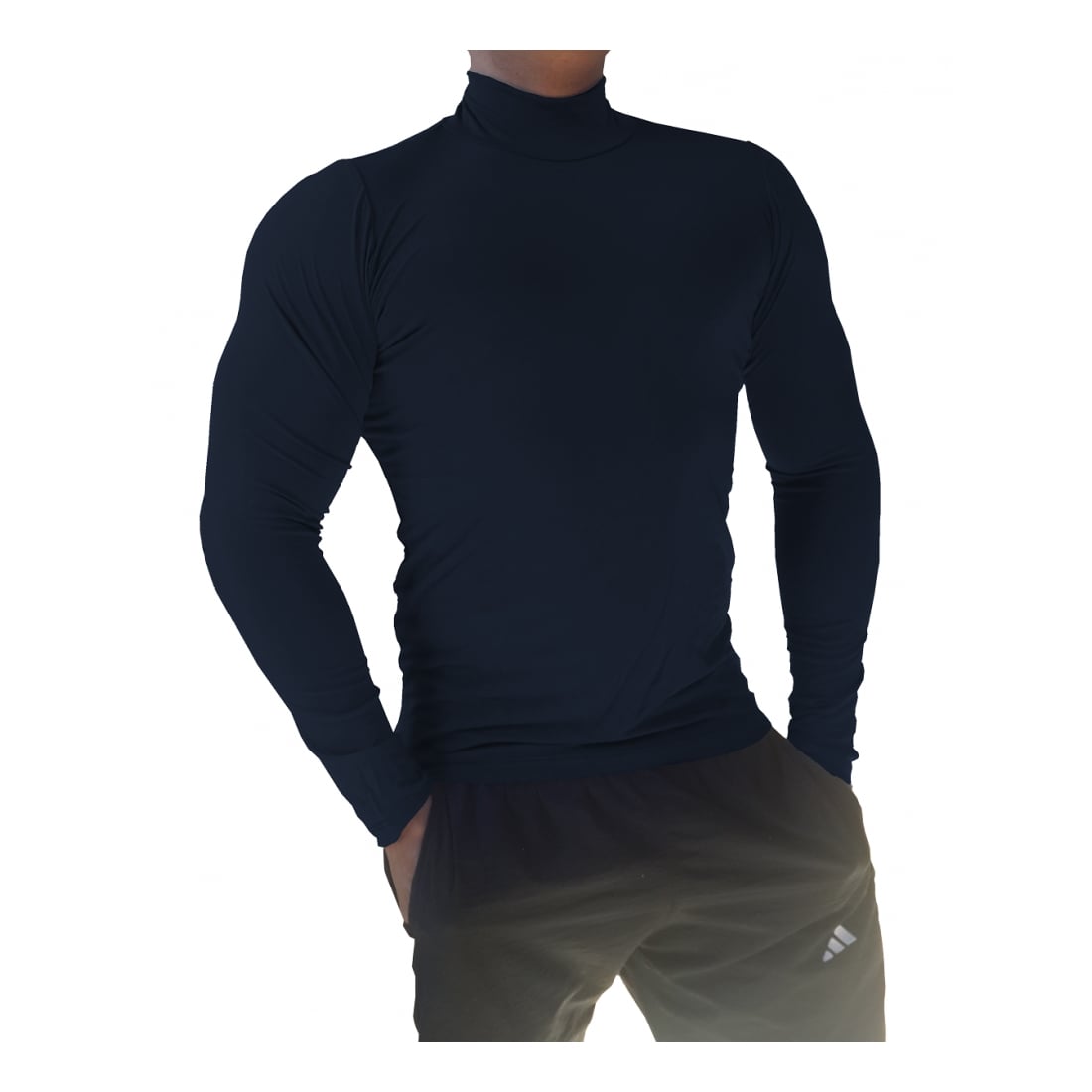 Camiseta Masculina Gola Alta Manga Longa Sjons - Imagem 2