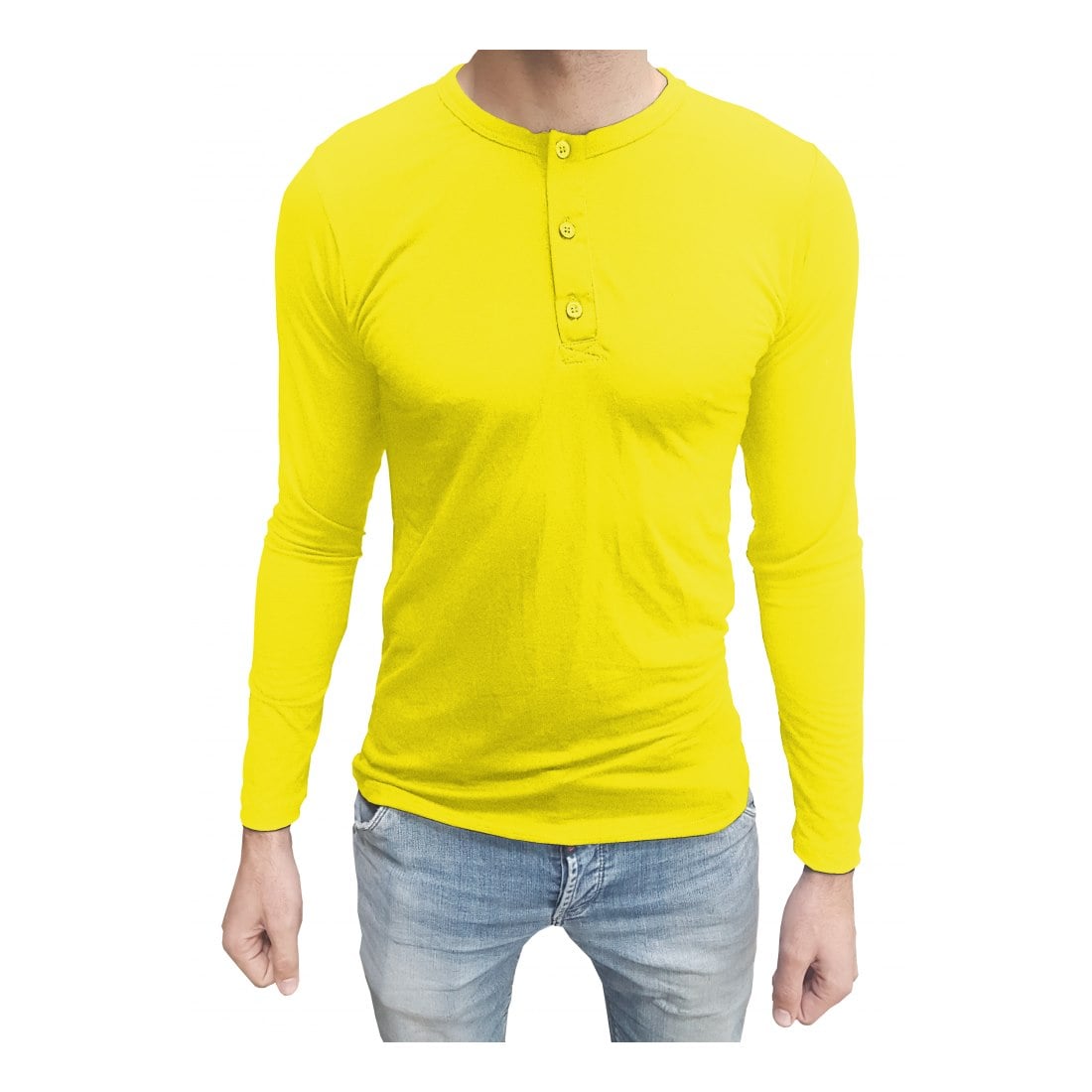 Camiseta Henley Masculina Manga Longa - Imagem 2