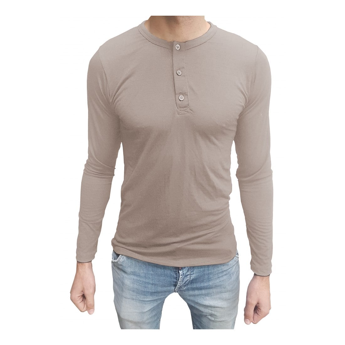 Camiseta Henley Masculina Manga Longa - Imagem 8