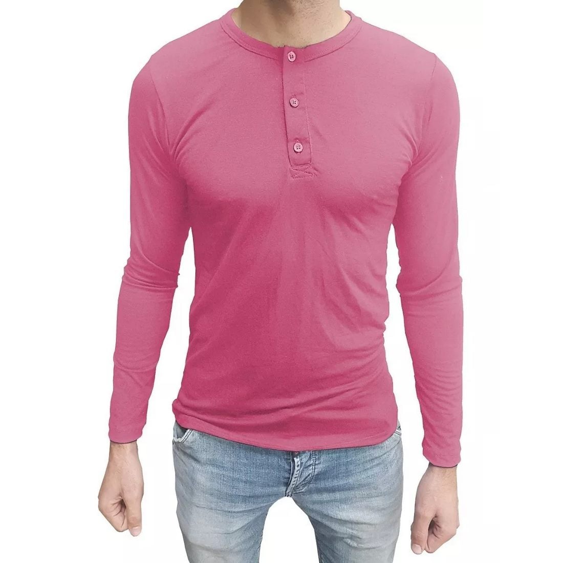 Camiseta Henley Masculina Manga Longa - Imagem 17