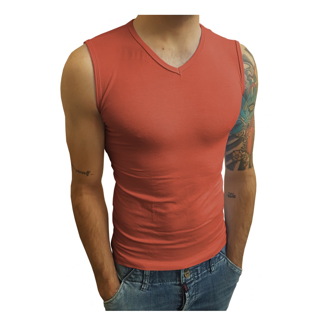 Camiseta Machão Regata Gola V Masculina - Imagem 11