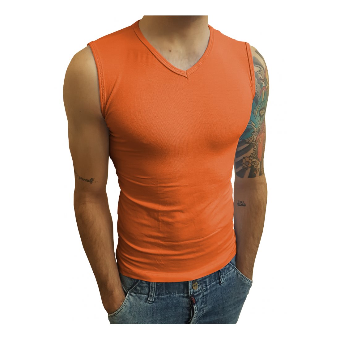 Camiseta Machão Regata Gola V Masculina - Imagem 12