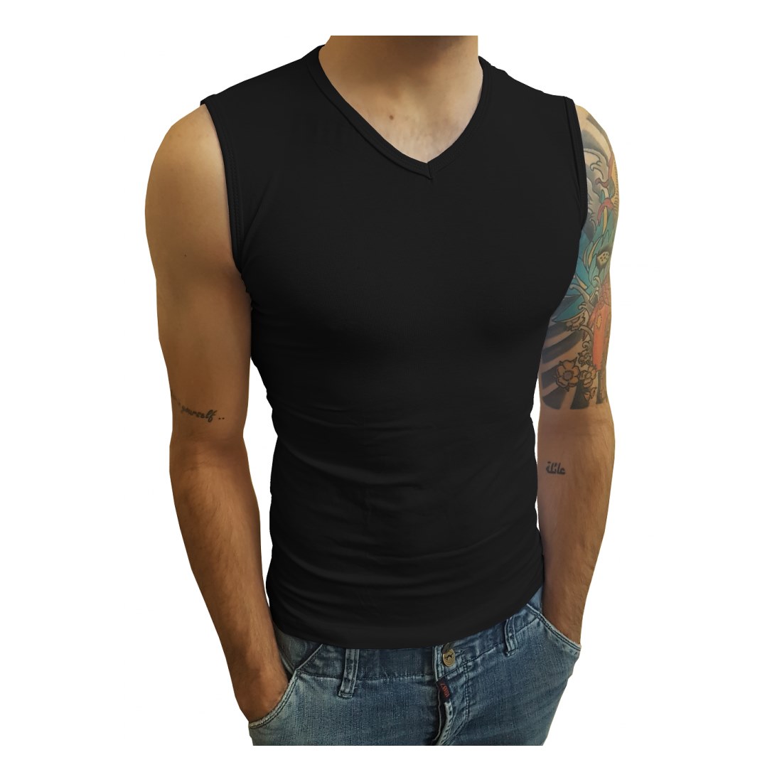 Camiseta Machão Regata Gola V Masculina - Imagem 14