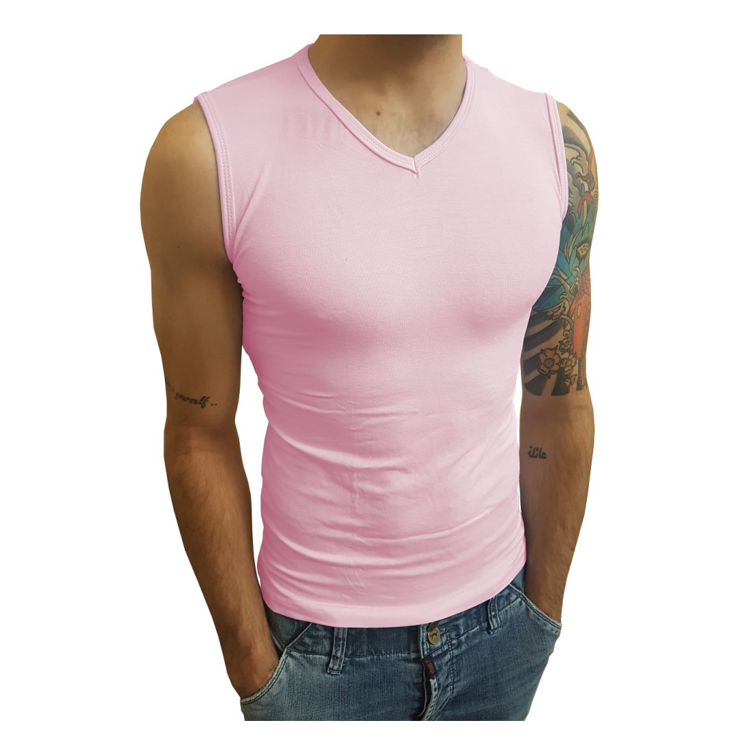 Camiseta Machão Regata Gola V Masculina - Imagem 15