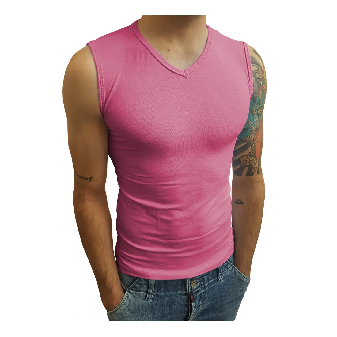 Camiseta Machão Regata Gola V Masculina - Imagem 16