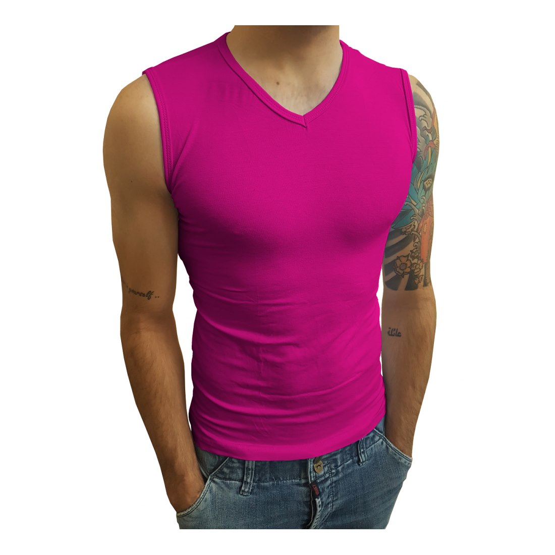 Camiseta Machão Regata Gola V Masculina - Imagem 17