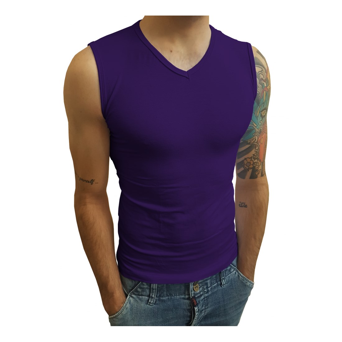 Camiseta Machão Regata Gola V Masculina - Imagem 18