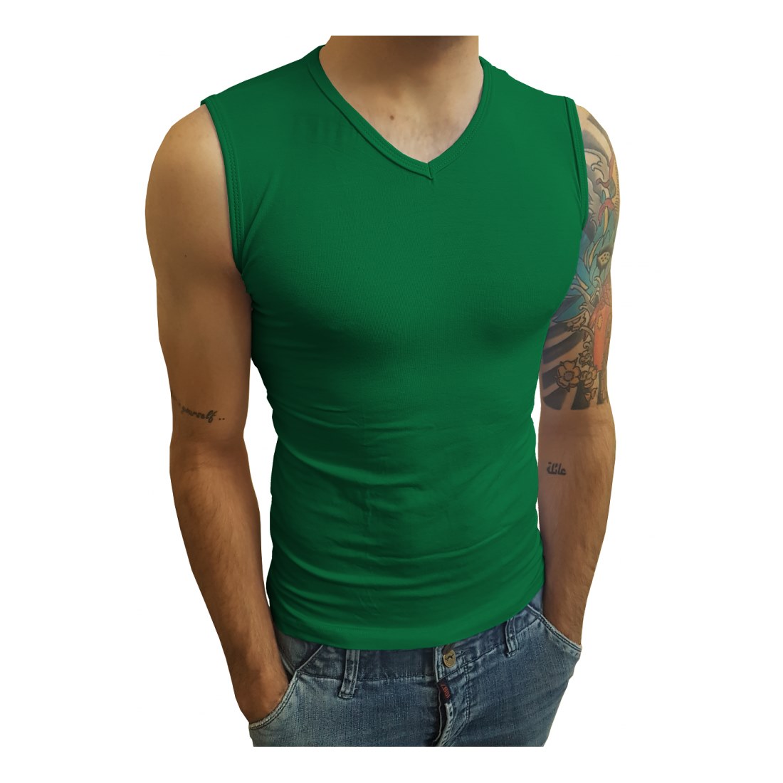 Camiseta Machão Regata Gola V Masculina - Imagem 19