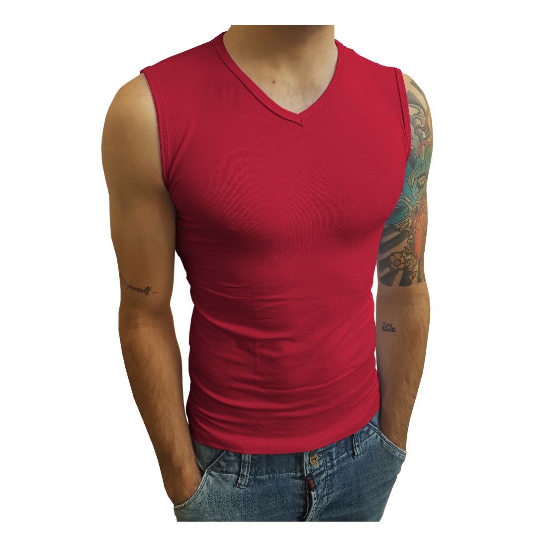 Camiseta Machão Regata Gola V Masculina - Imagem 21