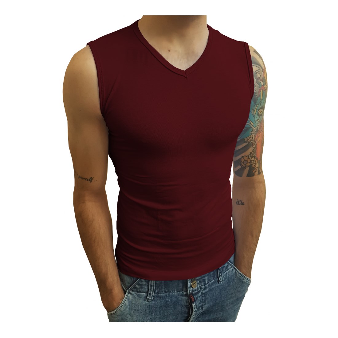 Camiseta Machão Regata Gola V Masculina - Imagem 22