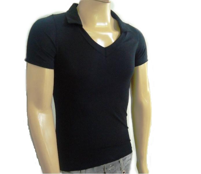 Camiseta Básica Masculina Básica Gola V Polo