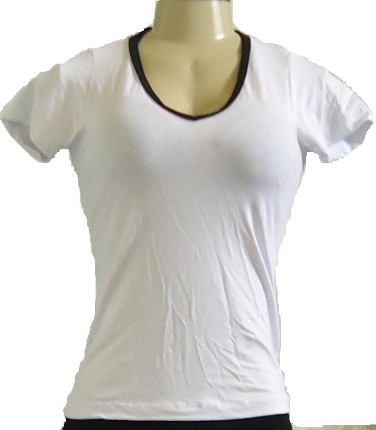 Camiseta Básica Feminina Manga Curta