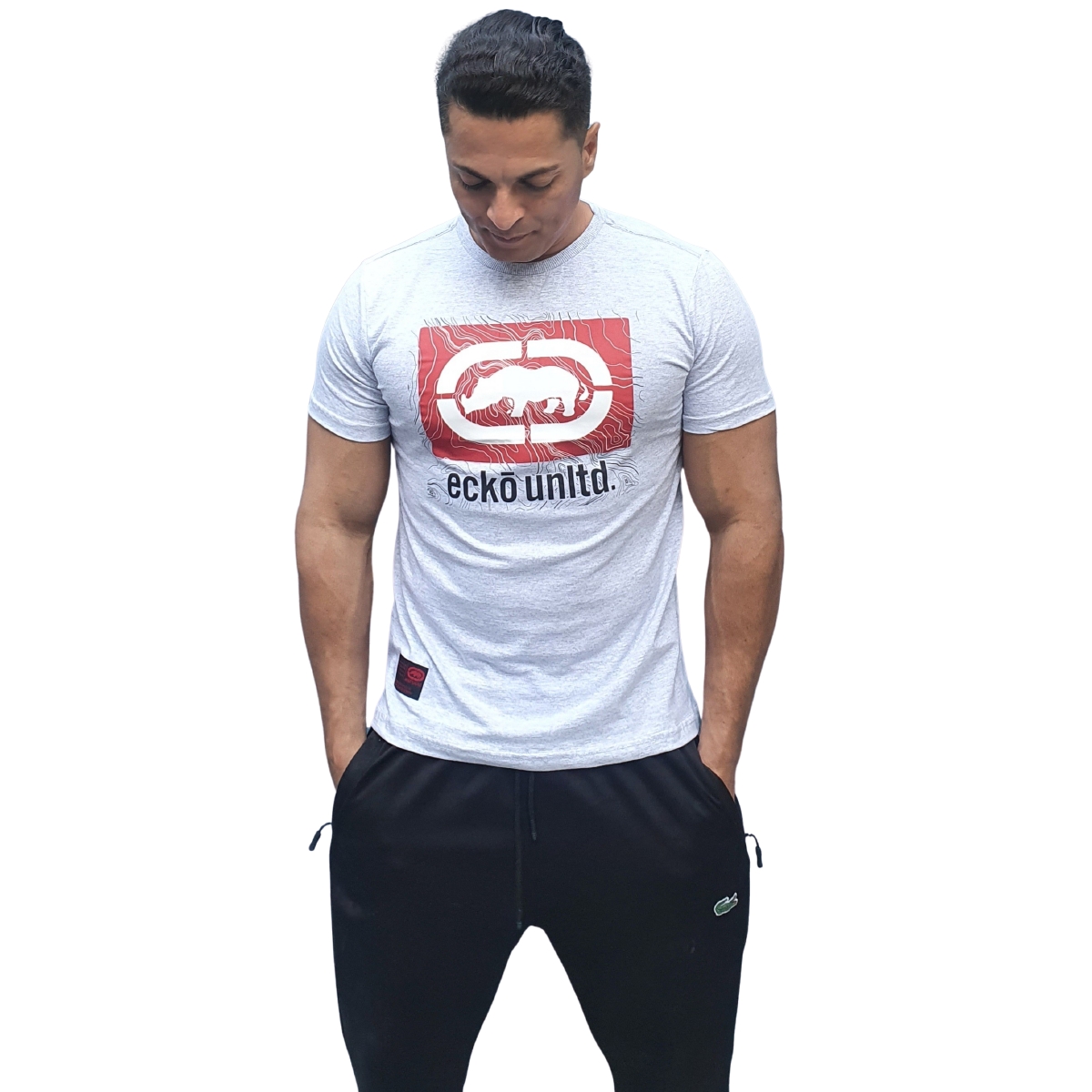 Camiseta Masculina Eckõ Unltd Estampada Manga Curta U363A