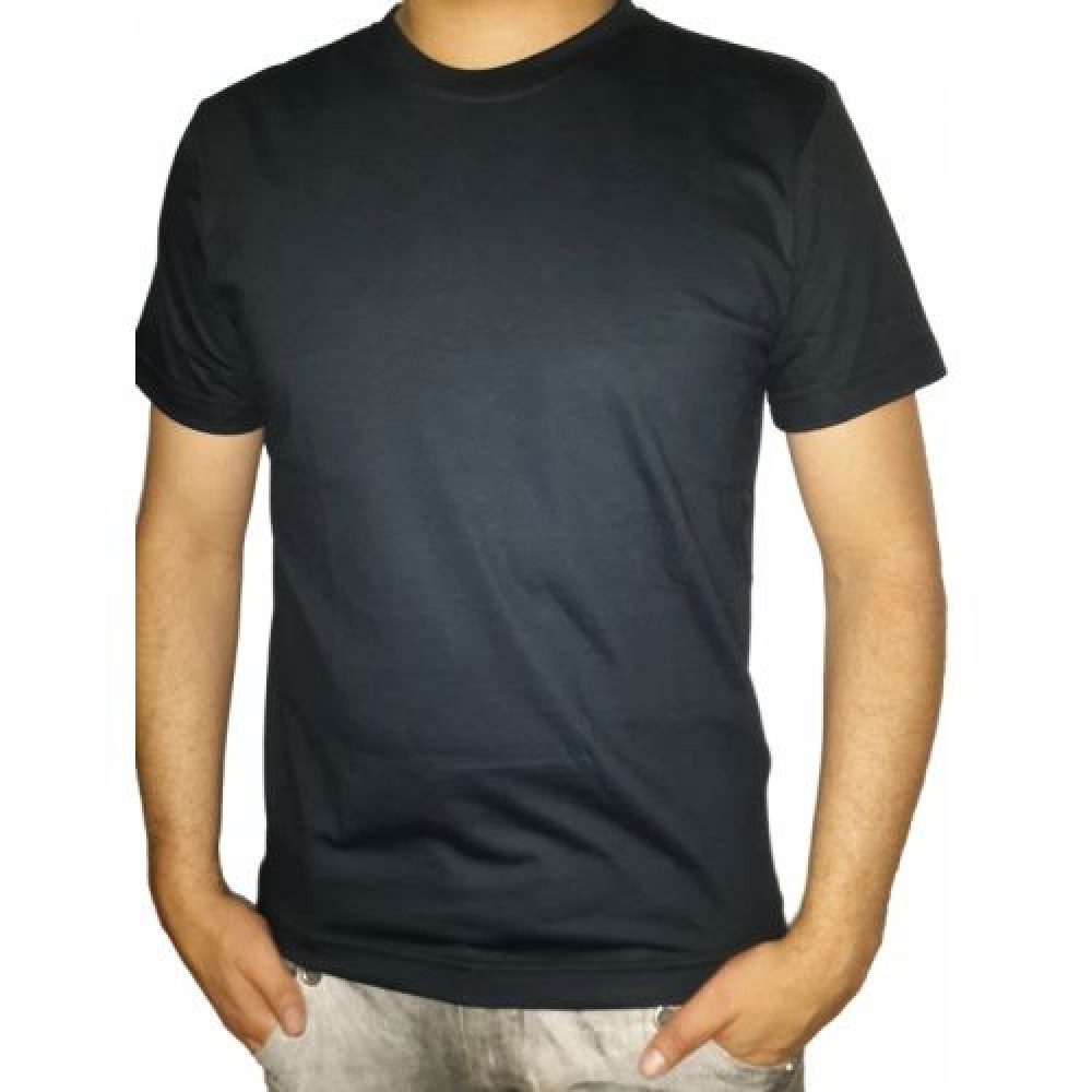 Camiseta Lisa Gola Careca Manga Curta Algodão Penteado 30.1