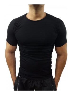 Camiseta Básica Slim Gola Redonda de Vies Manga curta mod.133