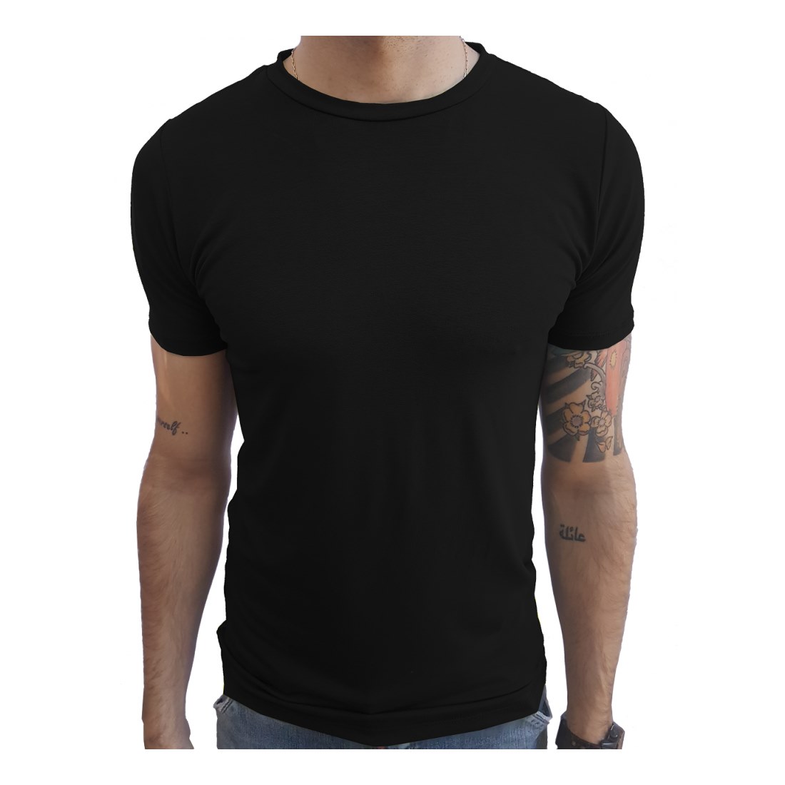 Camiseta Masculina Gola Careca Manga Curta Sjons