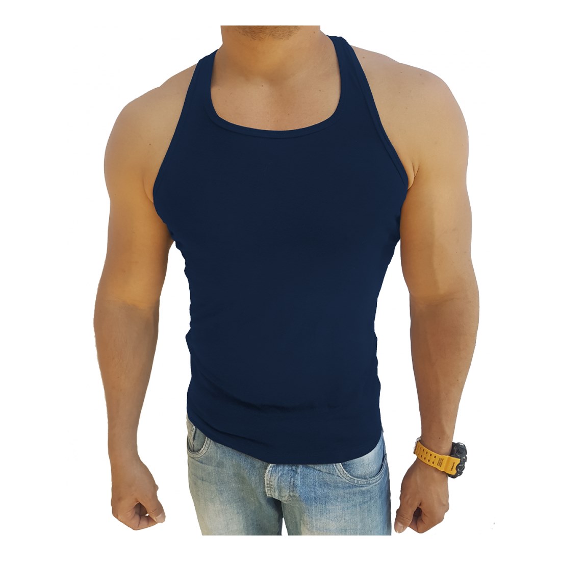 Camiseta Básica Regata Masculina Nadador Tank 04