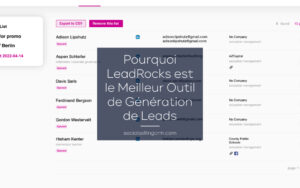 Pourquoi LeadRocks est le Meilleur Outil de Génération de Leads Pourquoi LeadRocks est le Meilleur Outil de Génération de Leads en 2025