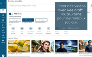Créer des vidéos avec Reelcraft : l'outil ultime pour les réseaux sociaux Créer des vidéos avec Reelcraft l'outil ultime pour les réseaux sociaux