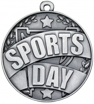 50mm Silver Sports Day Medal