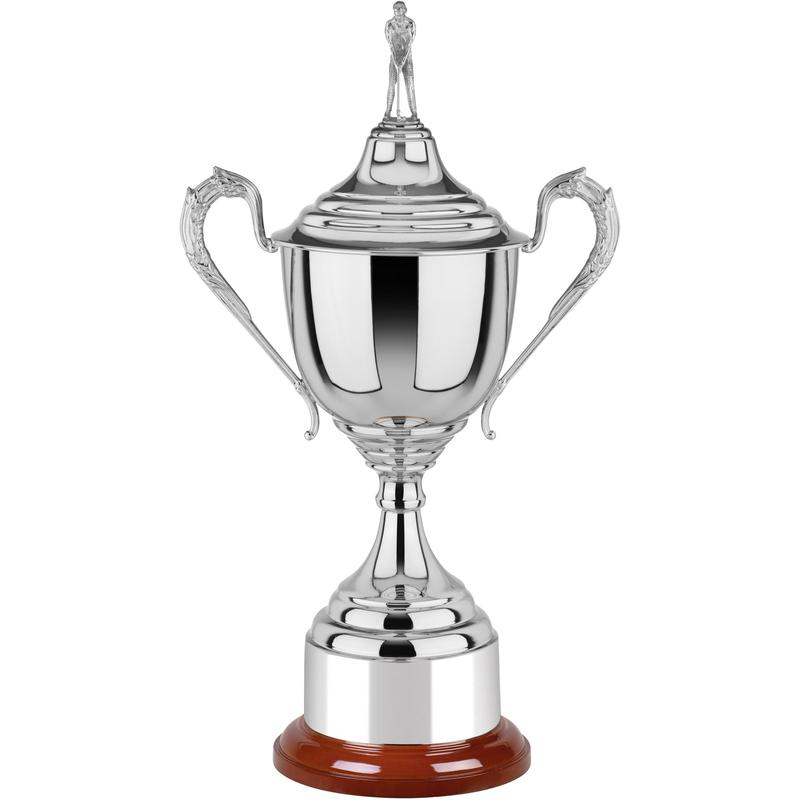 Lidded Nickel Plated Golf Cup
