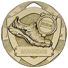 50mm Gold Running Medal