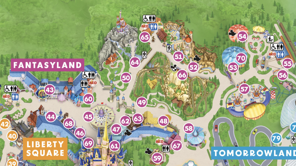 2025 Magic Kingdom Map - Walt Disney World - WDW Magazine