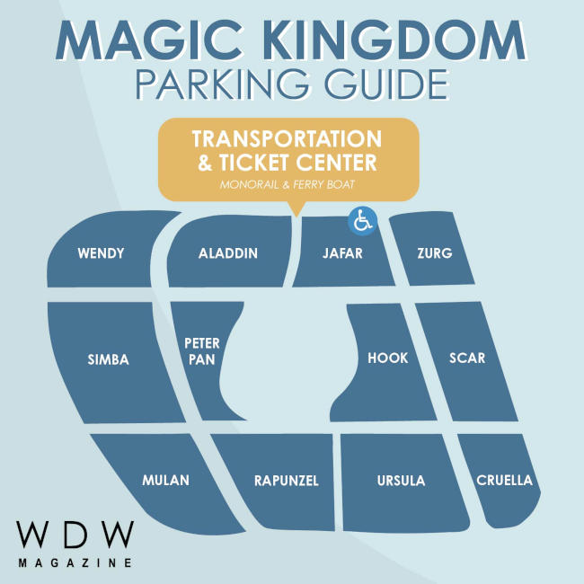 Walt Disney World Maps All Four - Magic Kingdom Parking Map Parking At Disney World Wdw Magazine 