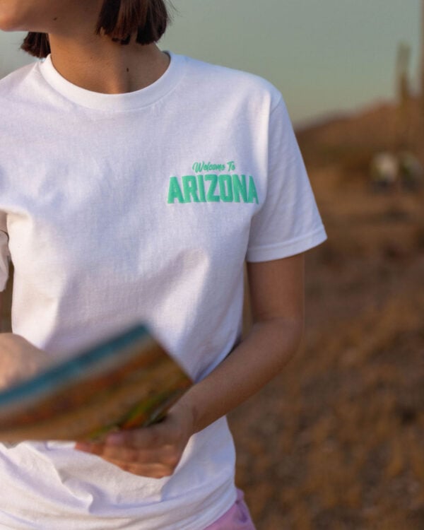 Welcome to Arizona Logo Tee (White) - Image 4