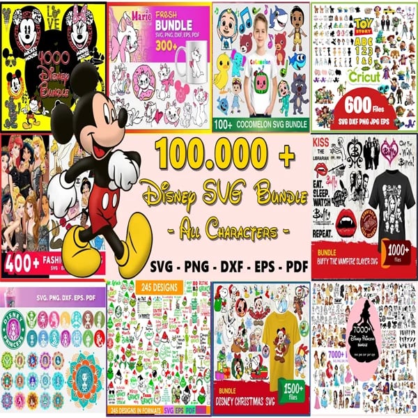 Kids SVG Bundle 100.000+ Fun Designs for DIY Projects