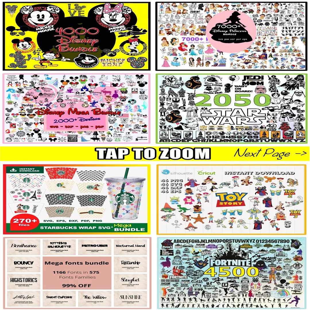 75,000+ SVG Bundle with Fonts – Ultimate DIY Collection for Cricut