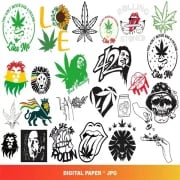 Rasta SVG Bundle, Weed Svg, Stoner Svg Bundle, Jamaica Svg, Weed Quotes Svg, Svg For Cricut