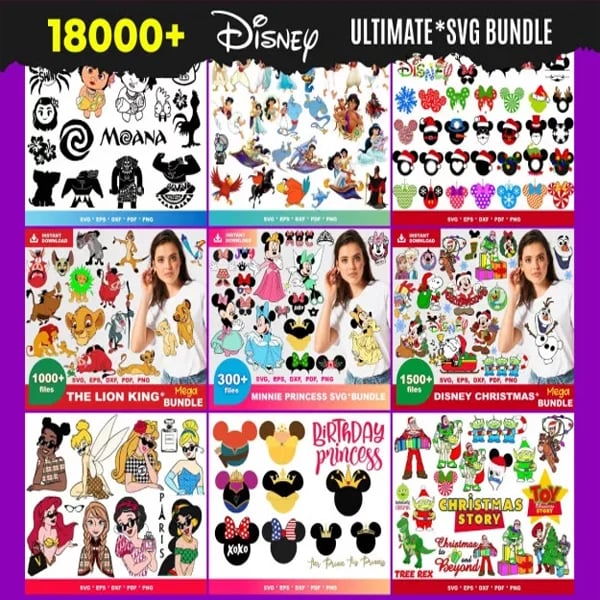 18000+ Disney svg BUNDLE
