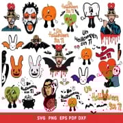 Bad Bunny Halloween SVG Bundle – Spooky Designs