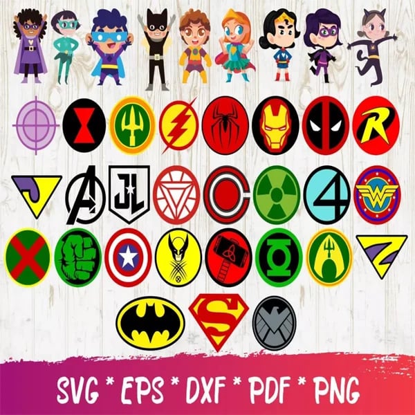 Marvel SVG Bundle