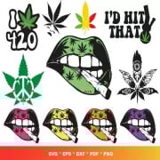 Rasta SVG Bundle, Weed Svg, Stoner Svg Bundle, Jamaica Svg, Weed Quotes Svg, Svg For Cricut