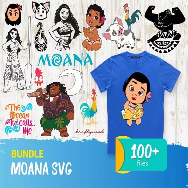 Moana SVG Bundle 100+
