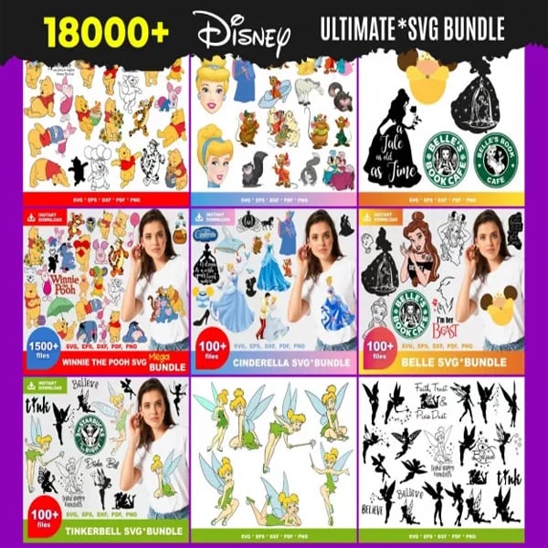 18000+ Disney svg BUNDLE