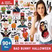 Bad Bunny Halloween SVG Bundle - Spooky Designs for Fans