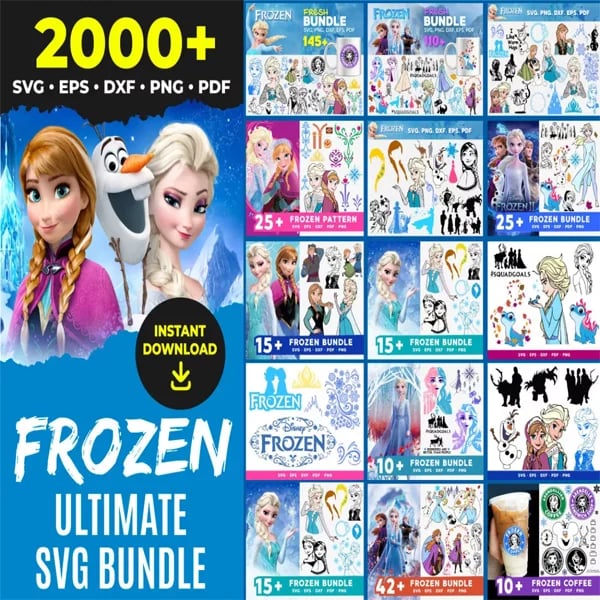 Frozen svg Bundle -