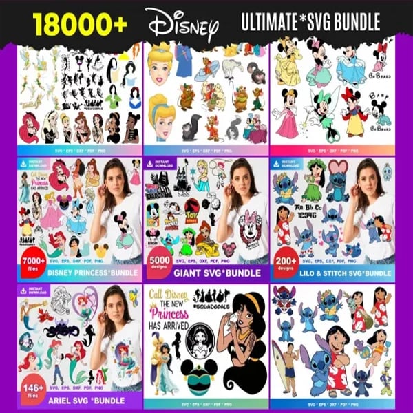 18000+ Disney svg BUNDLE