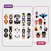 20 Halloween Candy Holders SVG Bundle