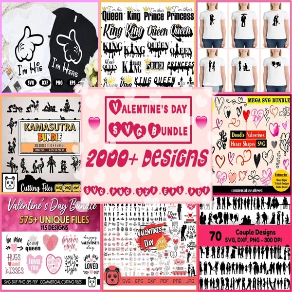 Valentine's Day SVG Bundle - 200+ Lovely Designs for Cricut