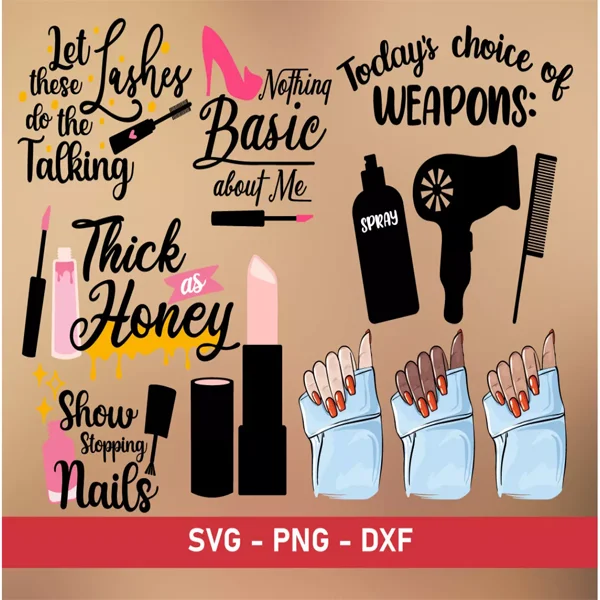 Nails SVG Bundle 100+